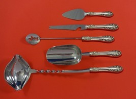 Rose by Wallace Sterling Silver Cocktail Party Bar Serving Set 5pc Custom Made - $335.61