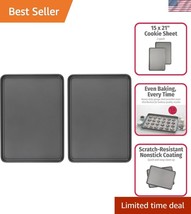Heavy-Duty Nonstick Carbon Steel Baking Sheet Set - 15&quot; x 21&quot; Cookie Sheets - $840.68 MXN
