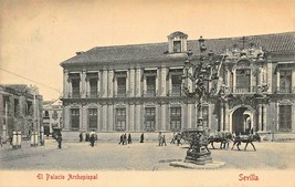 Sevilla Spagna ~ El Palacio Archopispal-Arzobispal ~ 1910s Chaparteguy Foto - £5.57 GBP