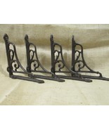 4 Antique Style Vine Shelf Brace Wall Bracket Cast Iron Corbel 6&quot; X 6 1/... - $42.11 CAD