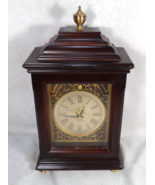 The Bombay Company Mantle Shelf Clock Quartz Dark Cherry Wood Battery 2001 - €33,21 EUR