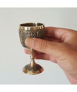 Authentic Nepalese Artistic Brass Wine Glass - Made in Nepal - $49.99
