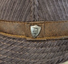 Dorfman Pacific Brown Corduroy Men&#39;s Fedora Hat w/ Brown Band - Size M - £18.91 GBP