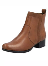 Rieker Hellbraun Blockabsatz Stiefeletten UK 4 Eu 37 (F525) - £49.98 GBP