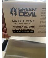 GREEN DEVIL Matrix Full Brim Hard Hat with Headlight Vented Construction... - $64.63