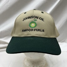 trucker hat baseball Cap Vintage Snapback Johnson Oil Amoco Fuels BP Logo Gas - $39.99