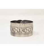 Marc Jacobs Gunmetal Silver Tribal Adjustable Flower Cuff Bracelet New - £31.92 GBP