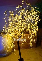 Outdoor 8ft Warm White LED Weeping Willow Tree Christmas Tree Light Holiday Gift - £338.59 GBP