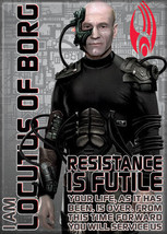 Star Trek The Next Generation I Am Locutus of Borg Photo Refrigerator Ma... - $3.99