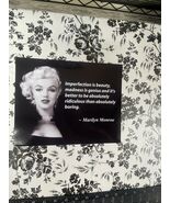 MARILYN MONROE IMPERFECTION IS BEAUTY 8X10 QUOTE - $12.55 CAD