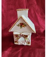 NIB Royal Albert Old Country Roses Basket Weave Cottage/House for Votive... - $109.74 CAD