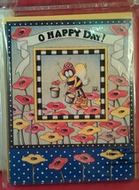 2 packs of Oh Happy Day! Mary Engelbreit notecards 8 blank inside cards per pack - £7.07 GBP