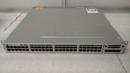 Cisco WS-C3850-48P-E 48-Port PoE Gigabit Switch with C3850-NM-2-10G - $198.00