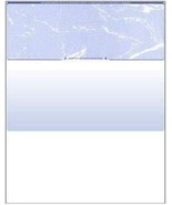 175 Blank Check Stock Paper Check on Top - Blue Marble - $15.67