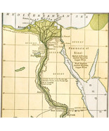1929 Map Egypt Nile River Valley To Second Cataract History Of Europe E98D - €17,42 EUR