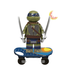 Cartoon Teenage Mutant Ninja Turtles Leonardo KF1417 Minifigures Toy US Seller - $7.33