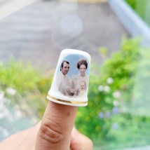 Vintage Royal Family Princess Anne &amp; Family Fine Bone China Thimble - $14.99