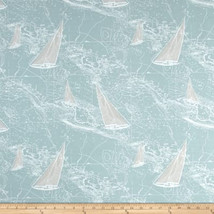 Sailboat Nautical LINENS- Table Runner, Napkins, Placemats, Aqua Blue, White - N - £15.98 GBP