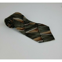 Arrow Green &amp; Tan Tie With Beautiful Abstract Design - £10.07 GBP