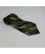 Arrow Green &amp; Tan Tie With Beautiful Abstract Design - $12.60