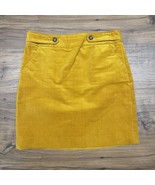 Banana Republic Skirt Womens 4 Mustard Yellow Corduroy Skirt Academia Pr... - $17.60