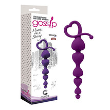 Gossip Hearts on a String Anal Beads Violet - £18.98 GBP