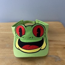 Rainforest Cafe Green Cha Cha Tree Frog Visor Hat Adjustable Cap 4-10 Youth - £13.47 GBP