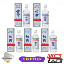 5 X Kwan Loong Medicated Oil 57ml with Menthol &amp; Eucalyptus Oil - £53.20 GBP
