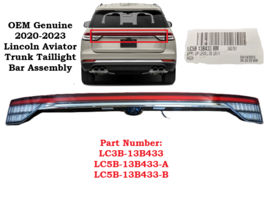 OEM 2020-2023 Lincoln Aviator LED Tail Light Bar Assembly w/ Camera LC5B... - $445.50