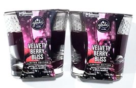 2 Pack Glade Candles Velvety Berry Bliss Bordeaux Mixed Berries 3.4 Oz - £20.77 GBP