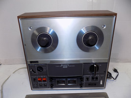 SONY TC-366 Reel To Reel Tape Deck with Plastic Cover for Parts/Repair 2 - £130.69 GBP
