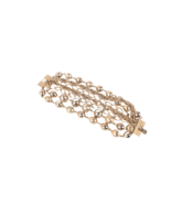 7 Layer Bauble Bracelet Vintage Gold Tone Excellent Condition 7.25 Inches - €12,25 EUR