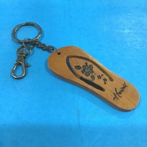 Flip Flop Keychain Wooden Hawaii Lobster Claw 2.75” - £3.78 GBP