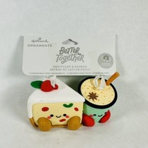 Hallmark Christmas Ornament Better Together Fruitcake and Eggnog Magnetic - £13.48 GBP