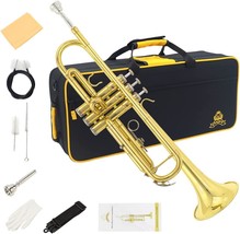 Brass Western Wind Instruments For Adults To Play By Yasisid Bb, Golden. - $149.03