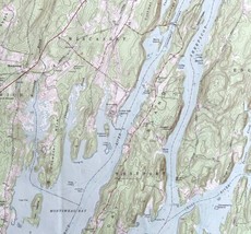 Map Westport Maine USGS 1970 Topographic Vintage Geo 1:24000 27x22&quot; TOPO11 - £40.60 GBP