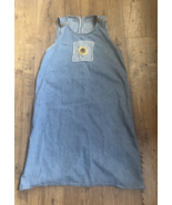 Vintage Sunflower Sleeveless  Denim Jumper Dress Womens L/XL - $377.61 MXN