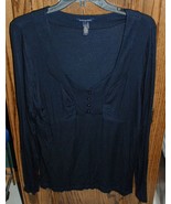 XL Never Worn Banana Republic LS Black Stretch Top - $24.00