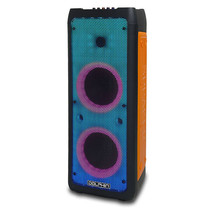 Dolphin Audio SPF-28R Dual 8” Rechargeable Party Speaker W/ REMOTE &amp; MIC **NEW** - £141.63 GBP
