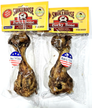 Smokehouse Porky Bone Natural Chew For Dogs Quality Bb 6-15-25 - $21.99