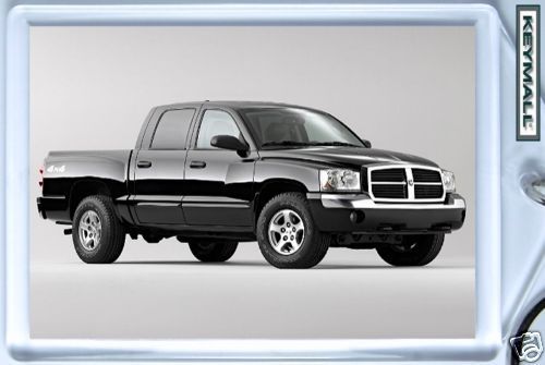 KEY CHAIN BLACK DODGE DAKOTA 4X4 CREW CAB PICKUP 4 DOOR KEYTAG LLAVERO P... - $19.95