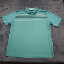 Callaway Shirt Mens XL Green Opti Dri Chest Button Short Sleeve Collared Top - £18.29 GBP