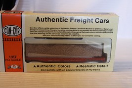 HO Scale Con-Cor, 54&#39; Pulpwood Car, Santa Fe, Red, #95390 - 09201 BNOS - £22.71 GBP