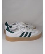 Adidas Sambae Cloud White Collegiate Green Gum Shoes ID0440 Women&#39;s Size 11 - $95.72 CAD