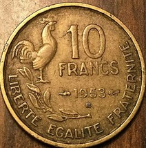 1953 République Française 10 Francs - £1.30 GBP