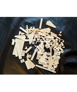Lego Lot of 150+ Vintage Classic White Tiles Smooth Flat Long Printed - $59.39
