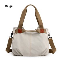Hot Sales Women Canvas Bags 14 Colors Vintage Solid Female Large Capacity Big To - £31.49 GBP