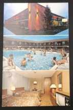 VTG Harris House Motor Inn Motel Ocean City NJ New Jersey Postcard Poolside - £5.34 GBP