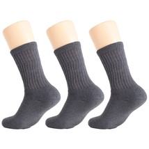 AWS/American Made Cotton Crew Athletic Socks for Women Smooth Toe Seam Socks 3 P - £6.92 GBP+