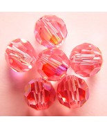 3 5mm Swarovski 5000 Crystal Rounds -- Light Rose AB - $1.42